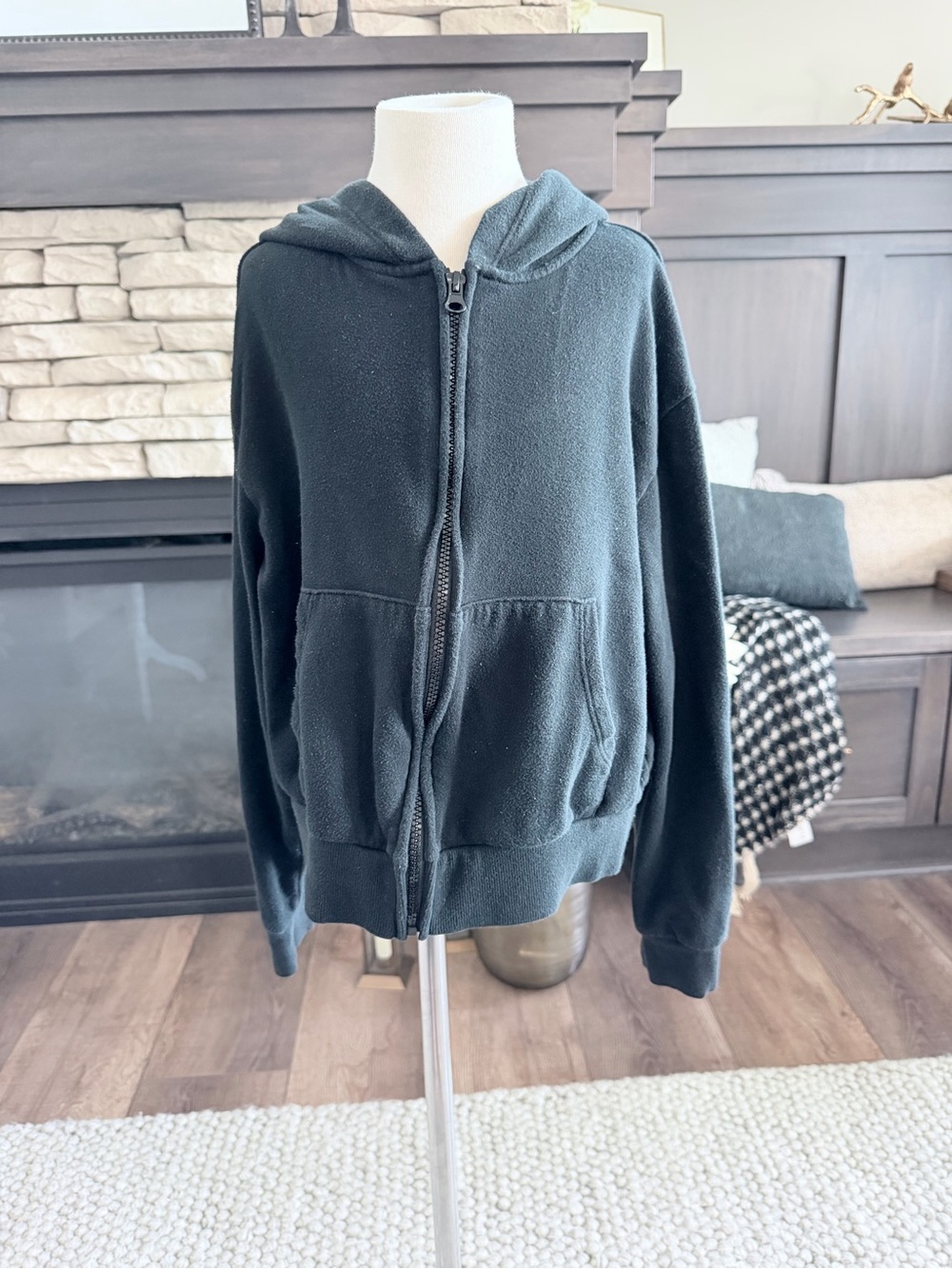 Girls Youth XL (14) Art Class Full-Zip Hoodie - Black